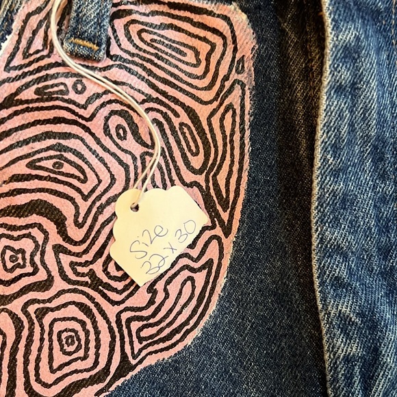 Hand crafted Wrangler denim, jeans, men's regular fit waist 32x30 - Picture 4 of 7